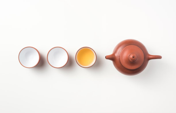 新鲜台湾乌龙茶及茶壶图片下载