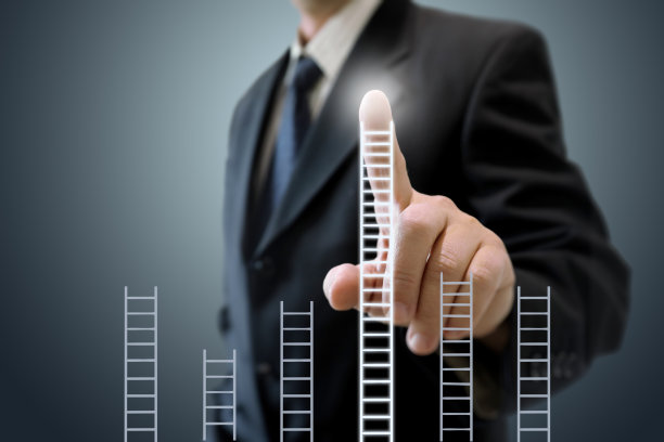 商人领导阶梯商业竞争的成功图片下载