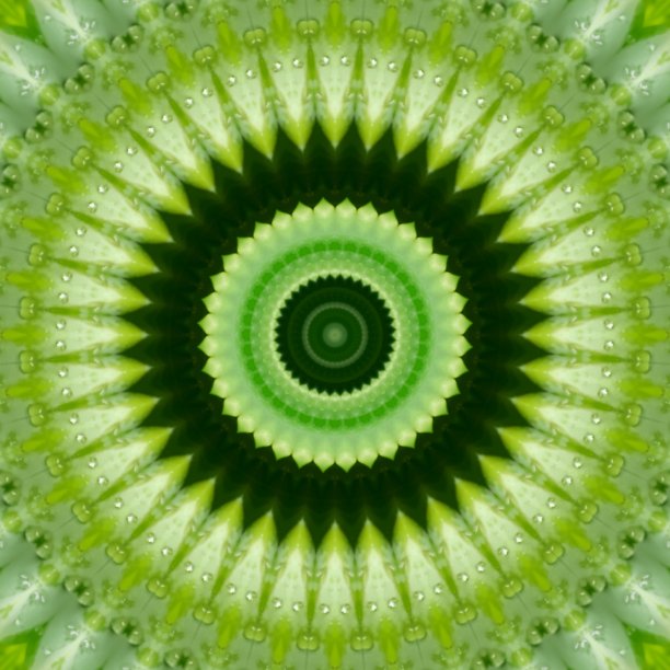 绿色马达拉装饰图案设计模板。家庭装饰和婚礼背景。纺织品，地毯，门垫和瓷砖背景图像打印。灵性和冥想背景图像图片下载