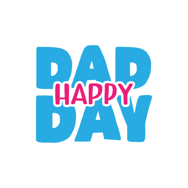 设计庆祝父亲节快乐。为贺卡，横幅，传单，邀请，祝贺，海报设计的模板。矢量插图。图片下载