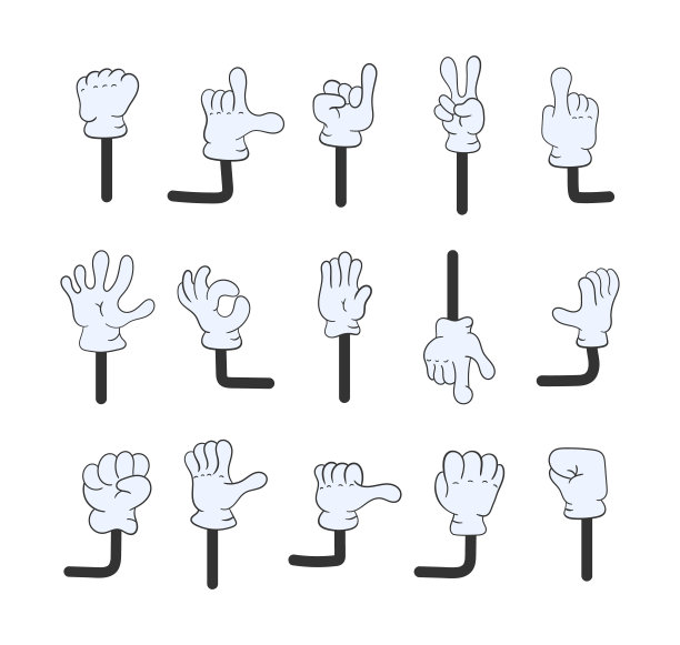 卡通的手臂。图片下载