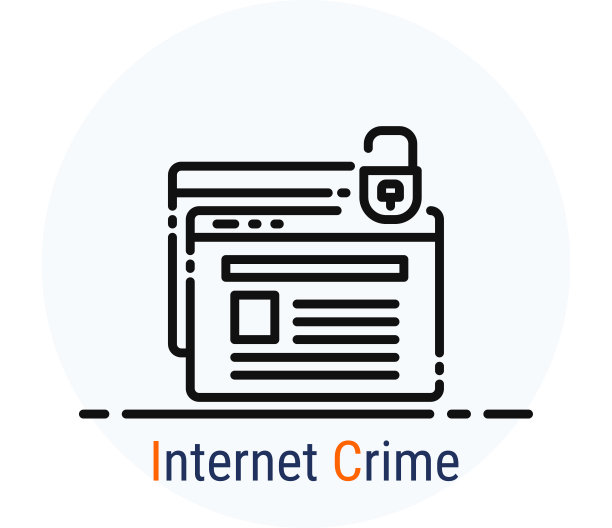 行图标风格。黑客网络犯罪针对网页设计的网络犯罪。图片下载