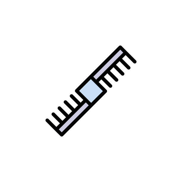 女人梳轮廓图标。美丽的元素和化妆品插图图标。符号和符号可以用于网页，标志，手机应用程序，UI，用户体验图片下载