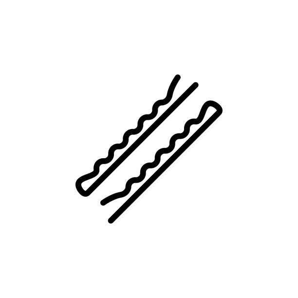 鲍比别针轮廓图标。美丽的元素和化妆品插图图标。符号和符号可以用于网页，标志，手机应用程序，UI，用户体验图片下载