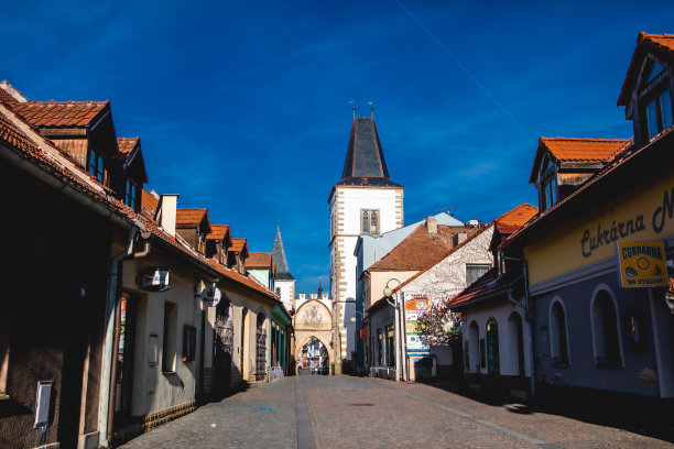 Vysoke Myto。捷克共和国的小镇。图片下载