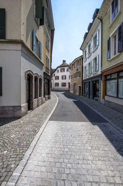 蒙特勒老城，瑞士图片下载