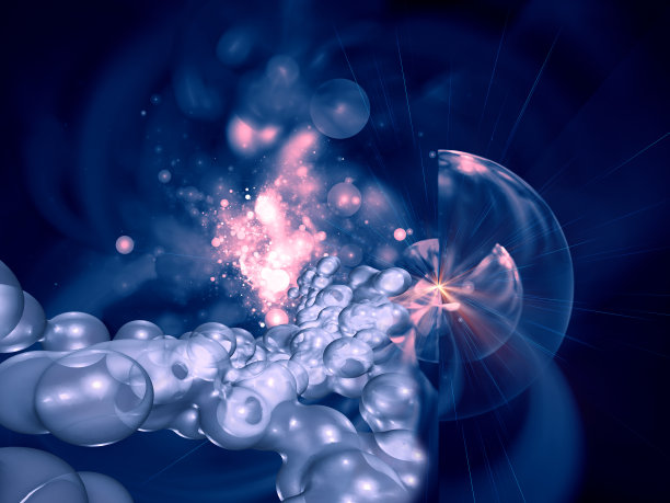 分子宇宙，抽象的科学背景图片下载