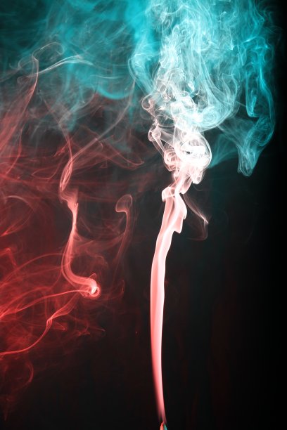 带有颜色的抽象烟雾图案图片下载