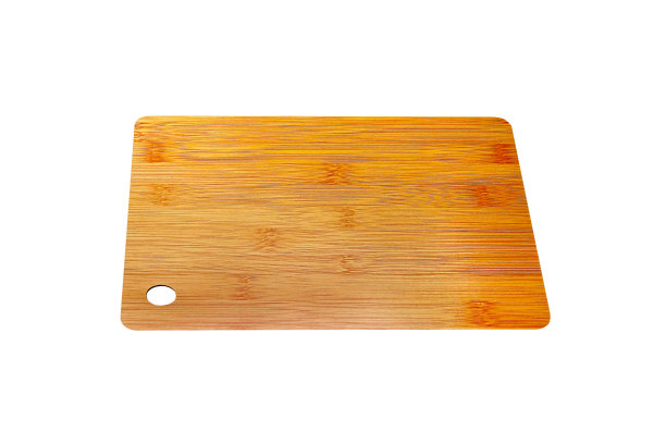 木砧板孤立在白色背景上，切割路径图片下载