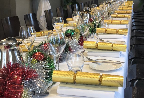 圣诞午餐餐具图片下载