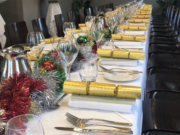 圣诞午餐餐具图片下载