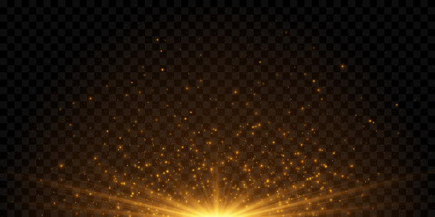 金色的光线效果图片下载