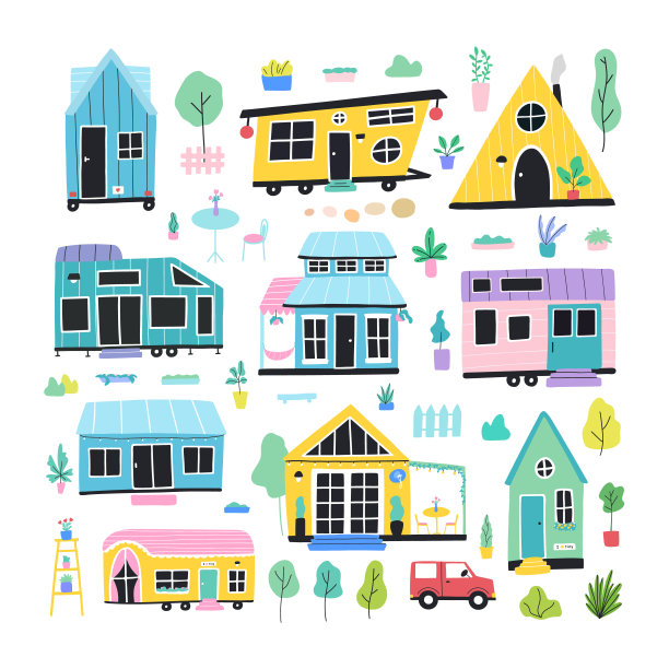 小房子。缩小图片下载