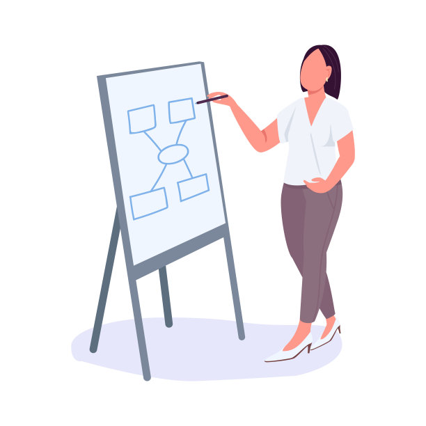 女人在商务会议上平色矢量无脸性格图片下载