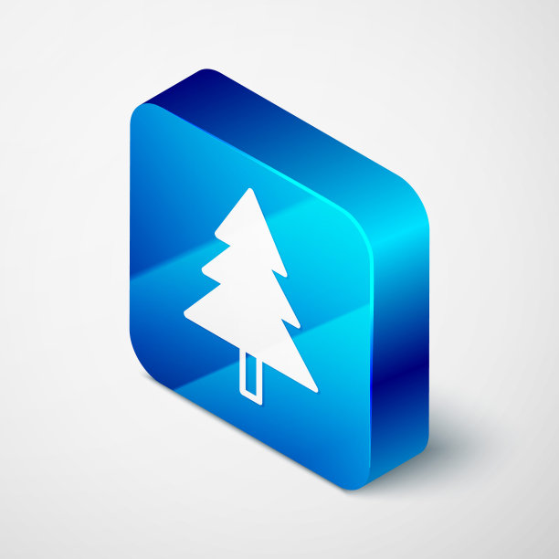 2.5D圣诞树图标图片下载