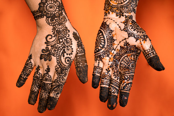 手饰指甲花纹身图片下载