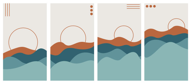 摘要移动页面设计模板。图片下载