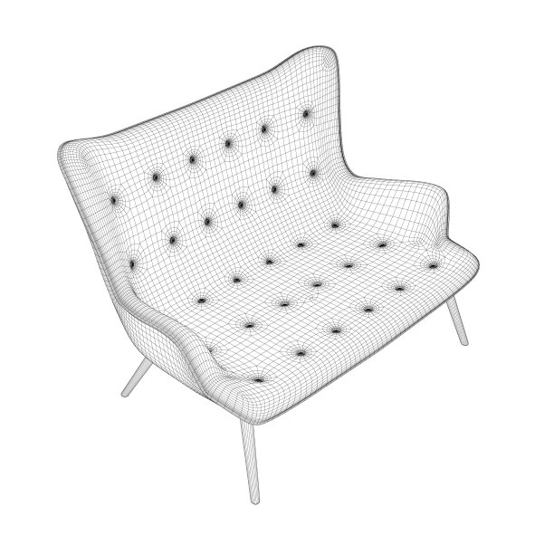 沙发线框从黑色线隔离在白色的背景。等距视图。3 d。矢量图图片下载