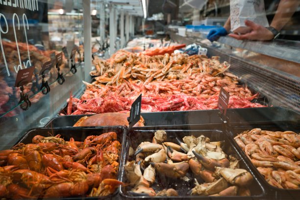 市场上的新鲜甲壳类图片下载