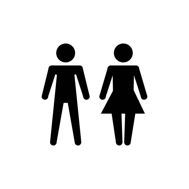 卫生间矢量图标隔离在白色背景上图片下载