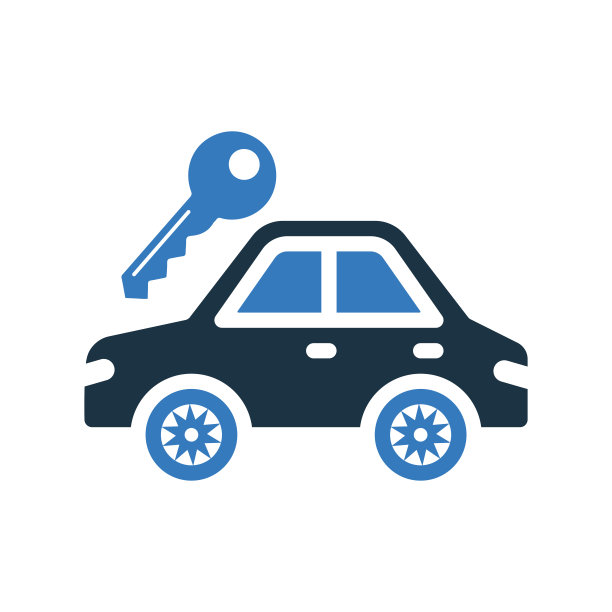 汽车，汽车租赁，车辆图标。可编辑的矢量图标设计是孤立的白色背景图片下载