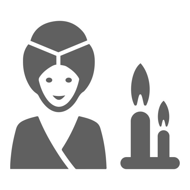 放松，水疗，女性偶像。灰色矢量孤立在白色背景图片下载