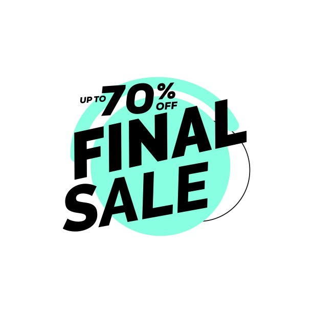 特别优惠最终销售旗帜，有限提供矢量插图图片下载