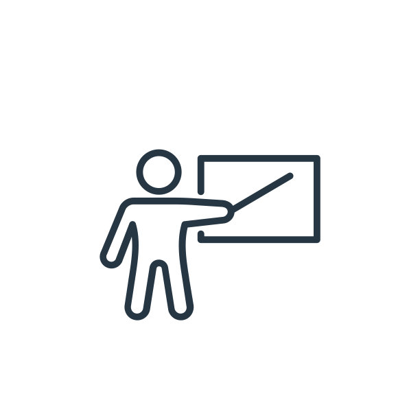 教师偶像向量来自企业培训理念。细线插图的老师可编辑的笔触。教师线性符号用于web和移动应用程序，标志，印刷媒体。图片下载