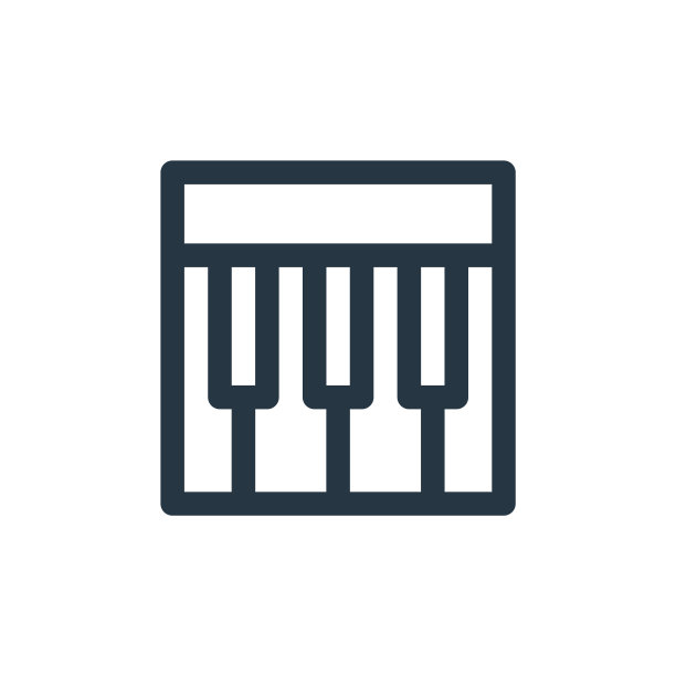 钢琴图标向量来自艺术概念。细线插图的钢琴可编辑的笔触。钢琴线性标志，用于web和移动应用程序，标志，印刷媒体。图片下载