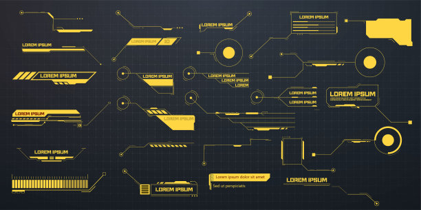 标注文本、标题。标题呼出标签呼出营销技术方框下方第三条横栏，业务类别布局矢量孤立。数字数据可视化。现代数字通信图片下载
