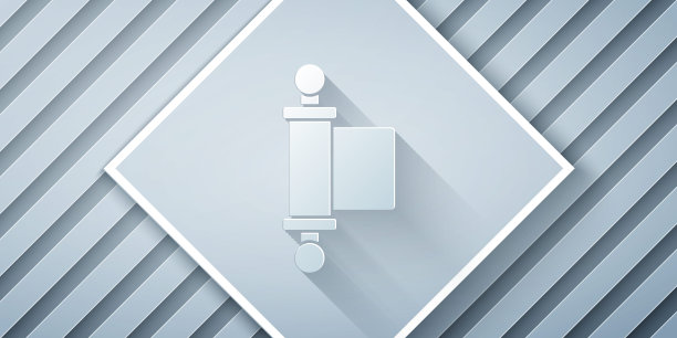 剪纸法令，纸，羊皮纸，滚动图标图标孤立在灰色背景。中国的滚动。纸艺术风格。矢量图图片下载