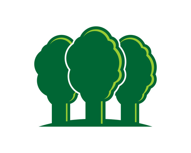 简单的树形图标模板图片下载