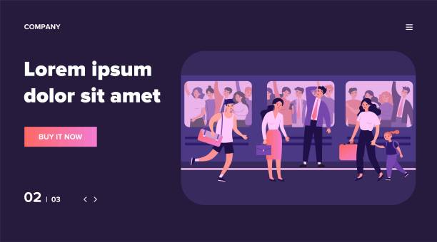 人们早上去上班或上学图片下载