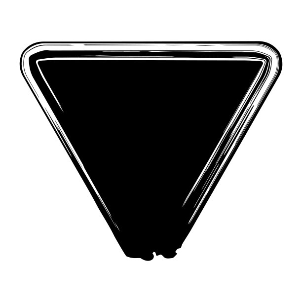 枯燥乏味的孤立的三角形图片下载