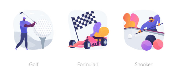 专业运动抽象概念矢量插图。图片下载