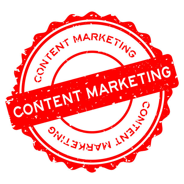 垃圾垃圾红色内容营销字圆形橡胶印章印章上的白色背景图片下载