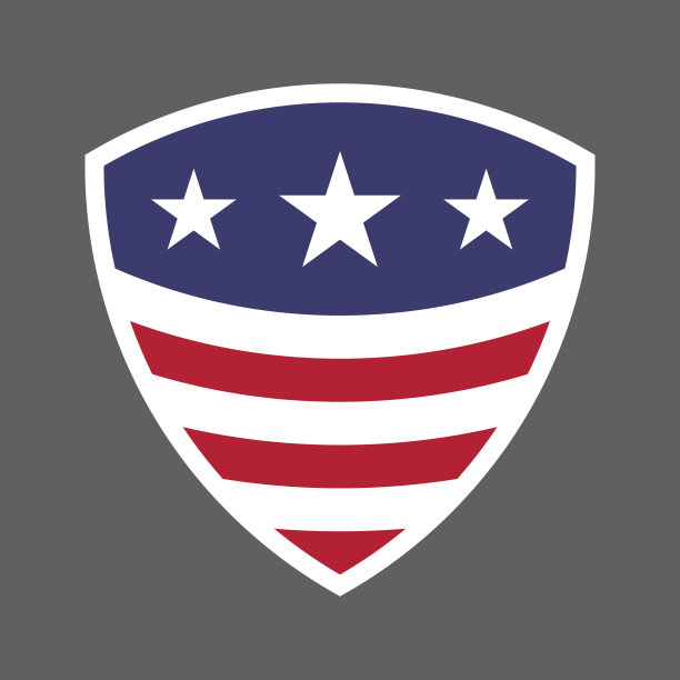 美国国旗盾牌图标Logo图片下载