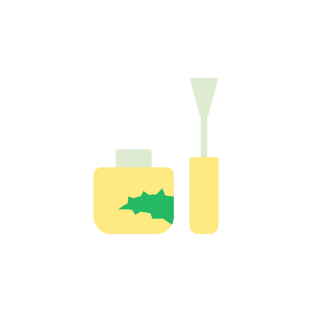 指甲油芦荟图标。用于ui和ux、网站或手机应用的治疗植物图标的简单颜色向量元素图片下载