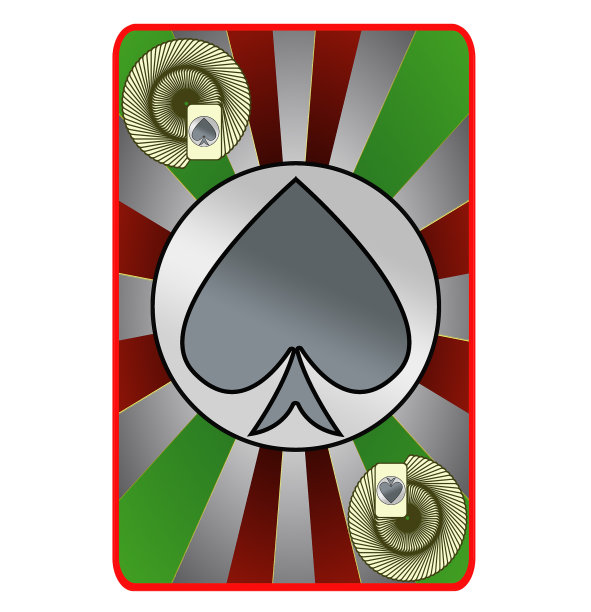 名片图标。玩扑克牌。极简主义的概念。图片下载