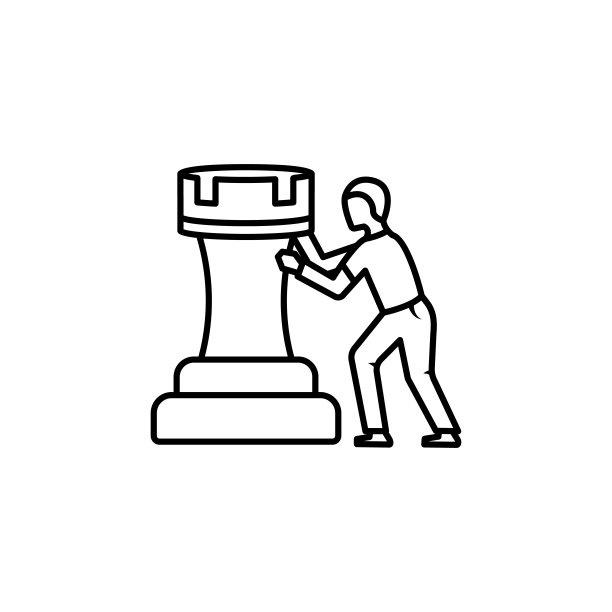 商业策略线条图标图片下载