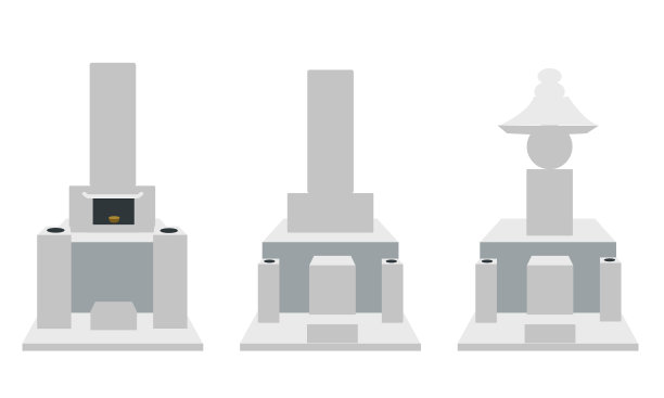 墓碑白花岗岩(无线条)图片下载