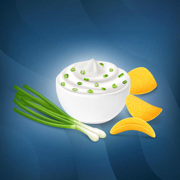 酸奶油青葱味薯片图片下载