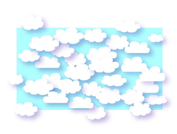 云模式矢量背景图片下载