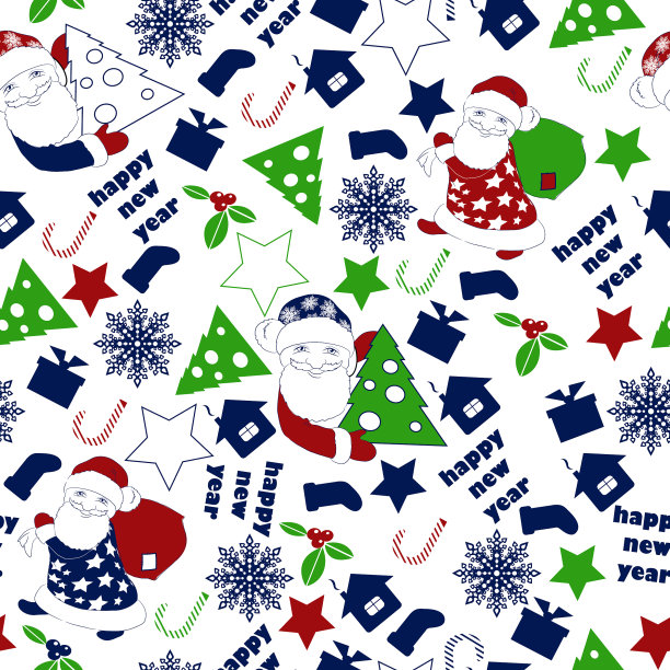 Christnas背景。无缝壁纸。图片下载