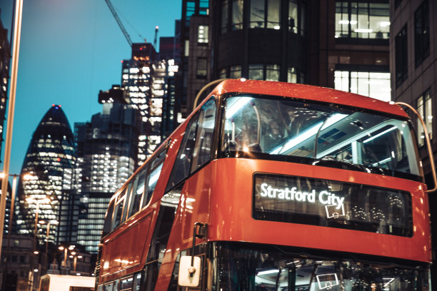 伦敦市中心的公共交通图片下载