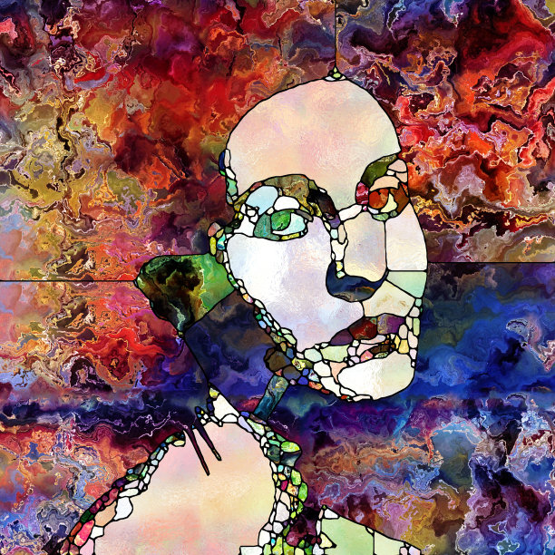 夫人在玻璃图片下载