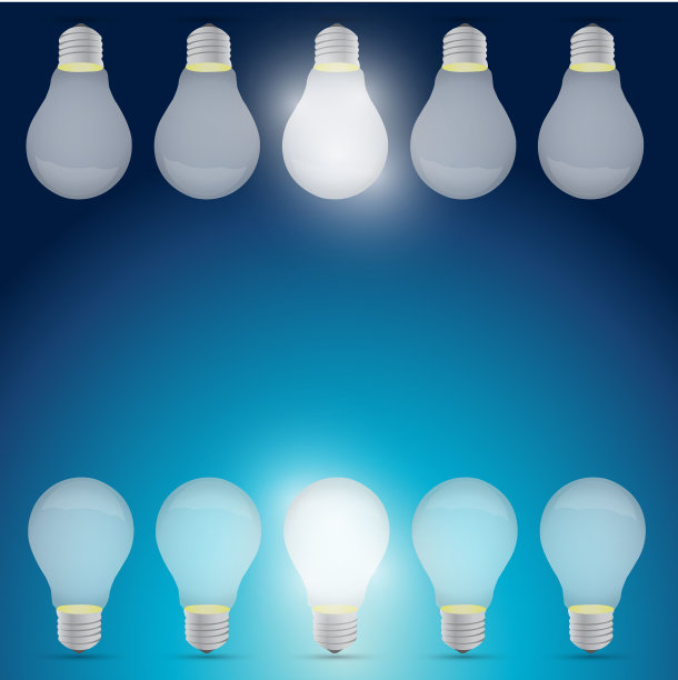 好主意灯泡的概念图片下载