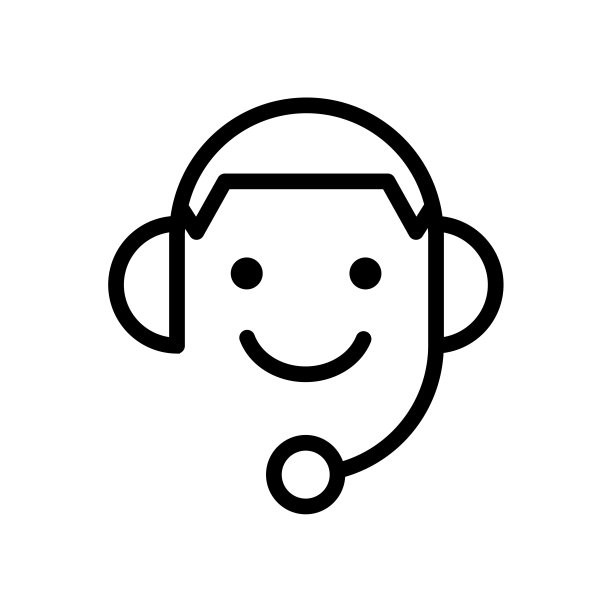 稳定服务或呼叫中心24/7与女性，男性直线平面矢量图标图片下载