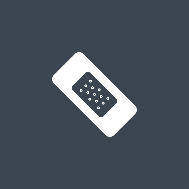 绷带石膏相关的矢量符号图标。图片下载