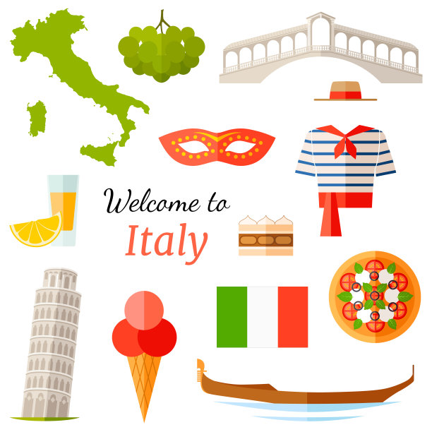 西班牙的象征。印有旅游图标的卡片。矢量插图。图片下载